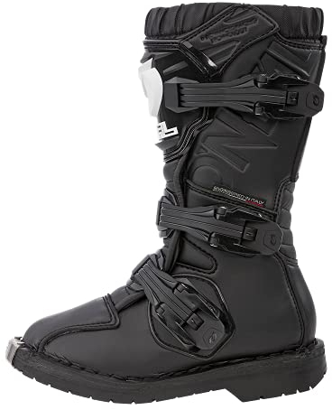 O'NEAL | Motocross-Stiefel | MX Enduro | Sohlenschutz aus Metall, Bequemes Air-Mashgewebe, leicht verstellbare Verschlussschnallen | Rider Boot EU | Erwachsene | Schwarz | Größe 42/9