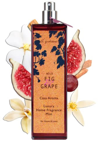 Di Palomo Wild Fig & Grape Room Fragrance Mist – Luxury Italian Home Deodoriser Long-Lasting Air & Fabric Natural Room Freshener Pet Safe Odour Eliminator Gift Idea for Her 100ml Glass Bottle