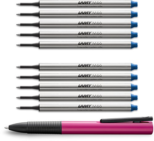 Lamy: Rollerball-Großraummine M66 M 10er Promo Pack Blau 1x Tipo Tintenroller gratis