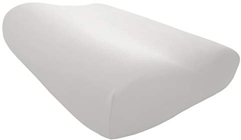 Edda Lux Federa adatta al Tempur Original cuscino S, M, L e XL, 50 x 31 cm, in morbido jersey di 100% cotone per guanciali da collo, Bianco