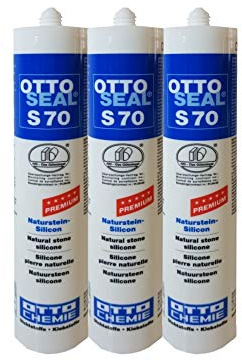 Sparset 3x Ottoseal S70 Natursteinsilikon 310ml transparent