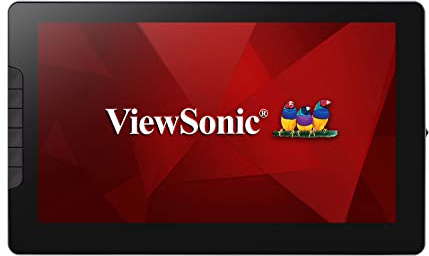 ViewSonic ID1330 13.3 Inch Portable 1080p Drawing Pen Display Tablet with Battery Free Stylus Pen for Digital Writing, Graphic Design, Remote Teaching, Distance Learning Supports Windows, Mac, Android