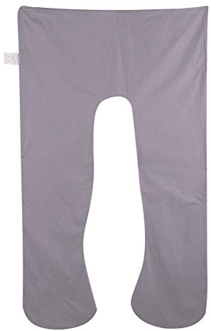 Funda de Almohada para el Cuerpo para el Embarazo, 27.5 * 51.1 Funda de Almohada en Forma de U Funda de Repuesto para Almohada para el Embarazo Almohada de Cuerpo Completo - Solo Cubierta (Gray)
