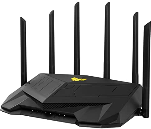 Asus TUF-AX5400 Gaming kombinierbarer Router (Tethering als 4G und 5G Router-Ersatz, Ai Mesh WLAN System, WiFi 6 AX5400, PS5 kompatibel, Gigabit LAN, 1.5 GHz TC CPU, AiProtection Pro, USB 3.2)
