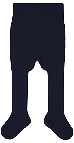 FALKE Cosy Rib B Ti cotone cachemire spessi tinta unita 1 pezzo, Collant Unisex - Bimbi 0-24, Blu Midnight 6098, 80-92
