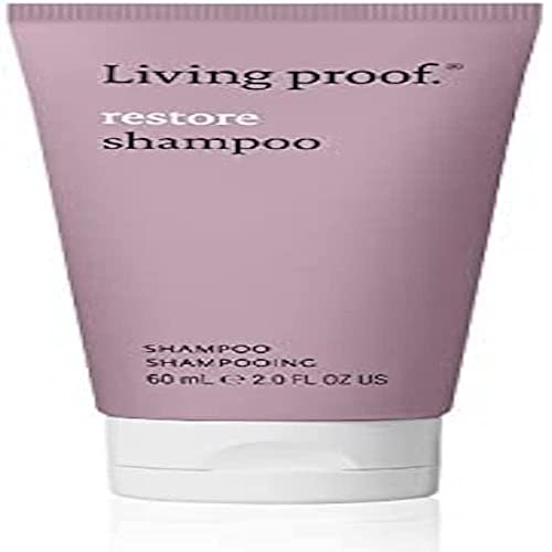 Living Proof Restore Shampoo | Restrukturierendes Shampoo für trockenes, geschädigtes Haar | Gegen Haarschäden, für gesundes Haar | Vegan, ohne Parabene, Silikone, Sulfate | 60ml