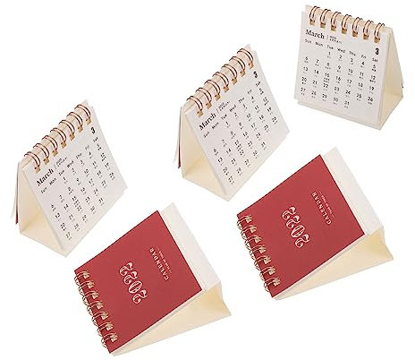 STOBOK 20 Stück 2022 Tischkalender 2022 Schreibtischkalender kinder kalender Staffelei Kalender Esstischdekoration klappbarer Schreibtisch Taschenkalender Mini-Kalender 2022 Dekorkalender