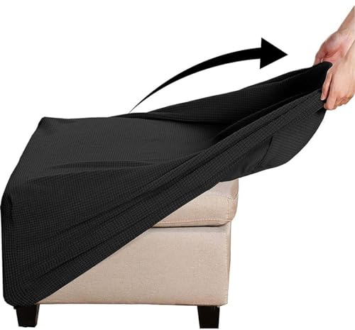 Yekuhe Hockerbezug Quadratisch Ottomane Schonbezug Quadratische Stretch Hocker Bezug Hocker Bezug für Ottomane Überzug Hockerbezug Quadratische Ottomane Abdeckungen(#1,50x50cm/20x20in)