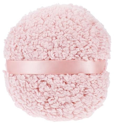 Gjinxi Makeup Puderquaste, 15cm Runde Große Puderquaste Gesicht Schwämmchen Waschbar Wiederverwendbare Puderquaste für das Gesicht nass und trocken Puderquaste Makeup Tool