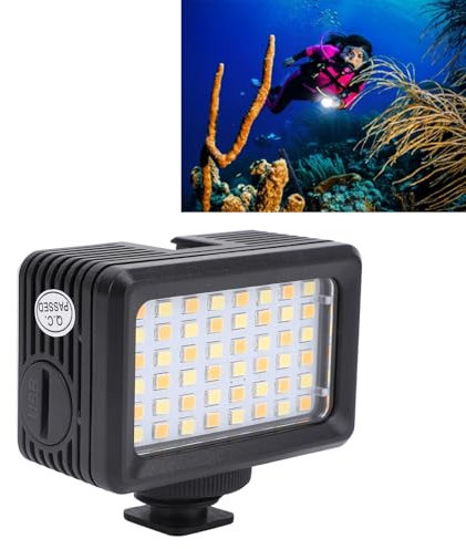 2500-9000K 48 PCS Tauch-LED-Videoleuchte, PC-Kameraleuchte, Ideal für Unterwasserabenteuer, Porträtbeleuchtung und Interviewbeleuchtung