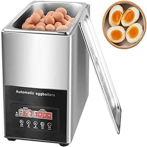 YLANMEI Cuociuova Elettrico Professionale per cuocere Le Uova, 800 Watt, Fino a 50 Uova, Acciaio Inossidabile