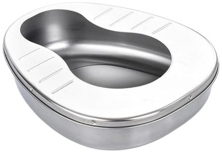 Harilla Padella da letto, portatile, di grande capacità, addensata, facile da pulire, stabile, contenitore per WC, contenitore per pipì, per, Senza Copertura