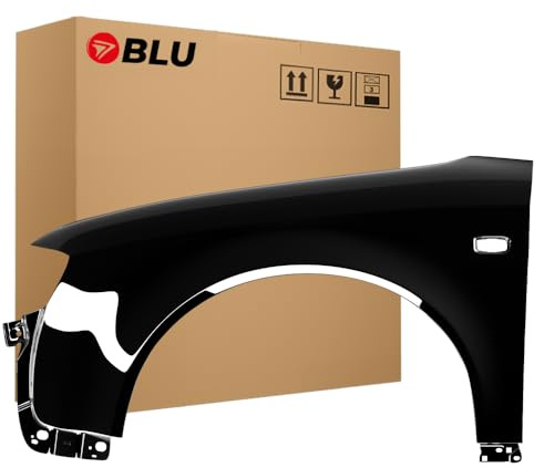 BLU Kotflügel Passend für Audi A4 B6 LY9B Links Schwarz | 2000-2004 | Vorderseite Vorne | Lackiert | Einbaufertig