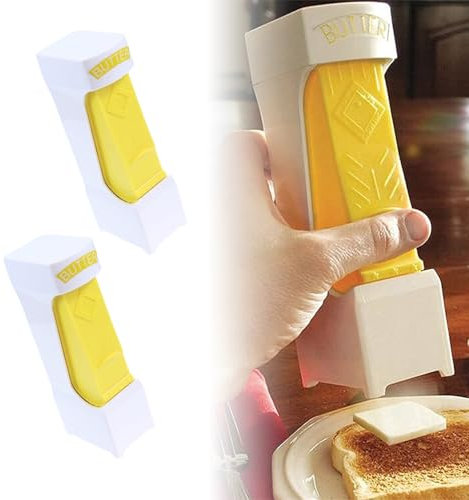 Butter Slicers, Manual Graters & Slicers, One Click Stick, for Butter, Cheese, To Store Butter, For Making Bread, Cakes, Cookies (2 Sets)