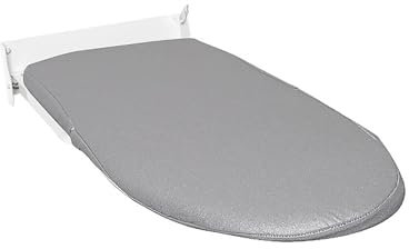Tabla de planchar plegable de pared, ahorro de espacio, diseño profesional, tela de fieltro de espuma, marco de metal, 92 cm de longitud