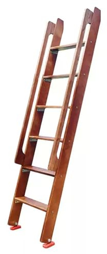 LZMZMQ Escalera para Literas Escalera Inclinada para Literas Individuales De 125 Cm, 140 Cm, 175 Cm Y 225 Cm, con Pasamanos, Escalera De Madera para Caravanas,(Brown,150cm(59 1/9inch))