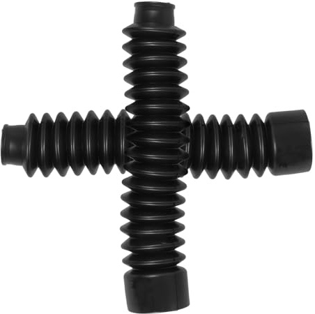 Hemobllo Housse de Protection pour Moto Tout- en Caoutchouc Noir, Paire de Cache Amortisseur Protection Optimale, Style Élégant et Adapté Hors-Piste