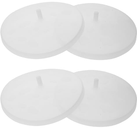 BESPORTBLE 4 Piezas Tapa Plegable para Bol de Palomitas de Silicona Cubierta para Microondas Accesorio Reutilizable para Cubos de Snacks Distribución Uniforme de Calor Tapa de Reemplazo para