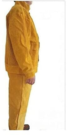 Delantal de Trabajo, Traje de ropa protector de soldadura de cuero for soldador, trajes de soldadura uniformes soldador, ropa de protección cubierta
