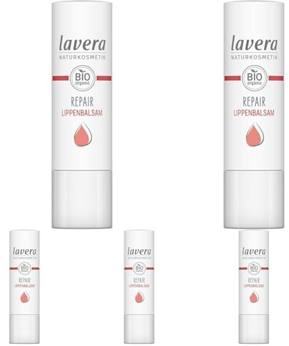 LAVERA BALSAMO LABIAL REPARADOR 4,5 gr – convient aussi bien au maquillage de jour qu’aux looks du soir, rouge à lèvres confortable à la couvrance homogène, poids 5 g et est conçu pour offrir un grand