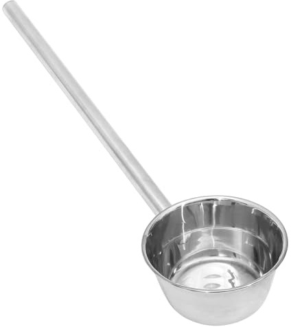 PRETYZOOM Cucharón de Agua de Acero Inoxidable con Mango Cocina Jardín Restaurantes y Cafeterías