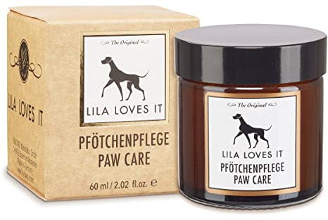 Pfotenbalsam für Hunde – mit natürlichen Inhaltsstoffen, beruhigt und schützt die Haut, stärkt die Widerstandskraft der Pfotenballen, PFÖTCHENPFLEGE von LILA LOVES IT, 60 ml