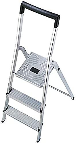 Escabeau Domestique Pliable en Aluminium 3 marches Ultra léger Hailo L40