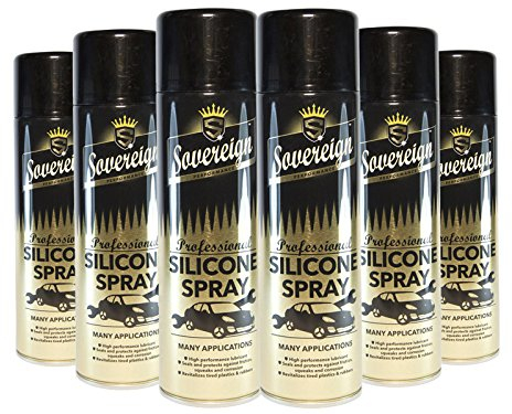 Sovereign High Performance Silicone Spray - Anti Static Lubricant - 500ML x 6 Cans