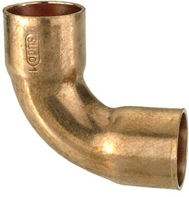 Cornat Löt-Bogen 90 Grad, Kupfer, 2 Muffen, A 22 mm, 10 Stück, 1 Stück, T5602A22