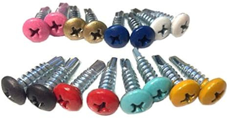 Lockoff Brand Multi-Colored Self-Tapping Lacrosse Head Screws - 16 Pack
