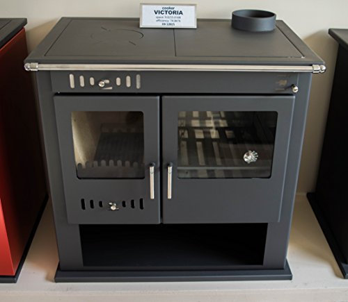 Cottura a legna Fornello Fornello Camino Forno Cottura Combustibile Solido 9 Kw Victoria