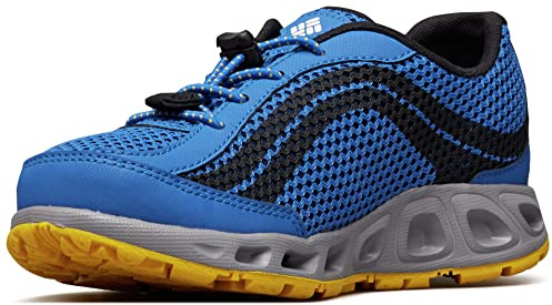 Columbia Childerns Drainmaker 4 Chaussures De Sports Aquatiques pour Mixte enfant, Bleu (Stormy Blue x Deep Yellow), 25 EU