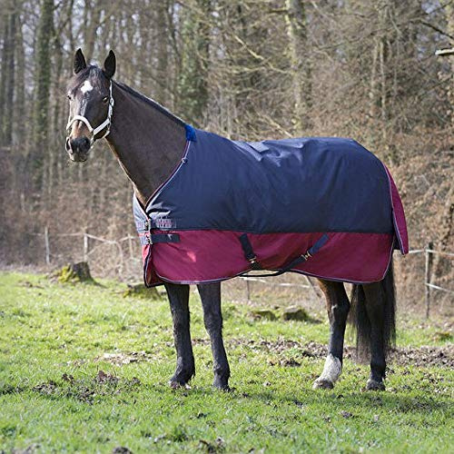 Equi-Theme EQUITHEME Decke Tyrex New 1200D ? 50 g ? Farben ? Marineblau/Bordeaux, Größe der Decke ? 6.3