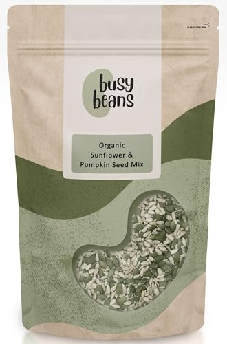 Organic Sunflower & Pumpkin Seed Mix - Certified Organic - by Busy Beans Organic (1kg)