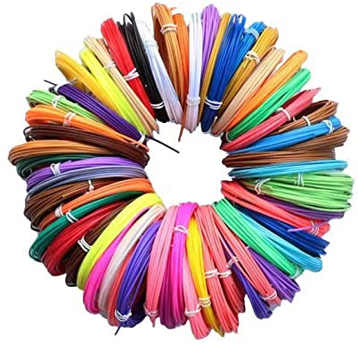 3D-Stift-Filament PLA, 20 Farben, 1,75 mm, 3 m pro Farbe, insgesamt 30 m, Filament 1,75 mm, 3D-Druckstift, Filament, PLA, 3D-Drucker-Filament für 3D-Stift-Filament, 1,75 mm PLA