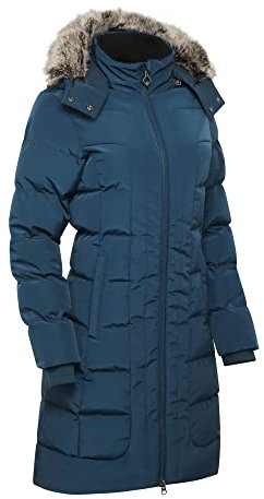 LeMieux Loire Dreiviertelmantel – Warme Winter-Reitjacke – 2-Wege-Reißverschluss – Reißverschlusstaschen – Damen Wintermantel mit Kapuze und abnehmbarer Kapuze und abnehmbarem Besatz – Reitmantel,
