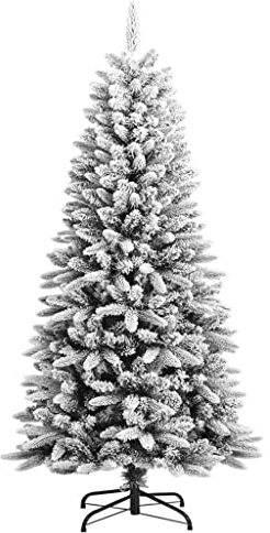 vidaXL Künstlicher Weihnachtsbaum Beschneit 120 cm PVC&PE