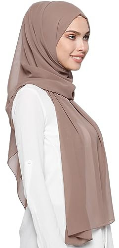 Hijab Muslimisches Kopftuch, Leichtes Chiffon Hijab Weiches Moderne Islamische Für Frauen Islamischer Schal Seidenweiche Kopftuch Sommer Damen Tuch Schal Für Jede Saison