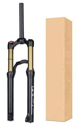 ZECHAO MTB Fahrradgabel 20/24,Fahrrad Stoßdämpfer Gabeln Scheibenbremse 9mm Schnellspanner 1-1/8 Air Supension Frontgabel Fahrrad Federgabel (Color : Black, Size : 24inch)
