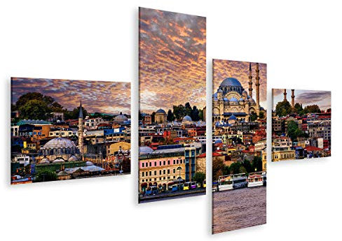 islandburner Bild auf Leinwand Goldenes Horn Und Die Altstadt Von Istanbul Türkei Bilder Wandbilder Poster