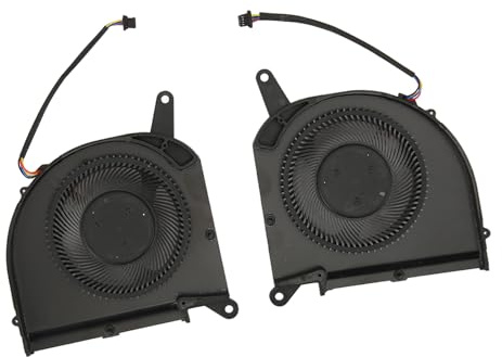 Plyisty New Replacement CPU + GPU Cooling Fan for Gigabyte AERO 15and AERO 17 HDR XA RP75XA RP77XA - 0.28 Inch Thick, Aluminum Alloy and ABS Material (CPU and GPU Cooling Fan)