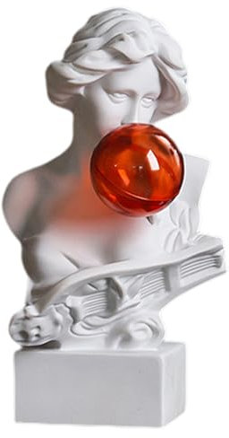 Büstenstatue, Dekoration, griechische Gott-Statuen, einzigartige griechische Blasen, Skulptur, wasserdicht, Desktop-Kunststatue, dekorativ, multifunktional, Bastelornamente, Heimdekoration für