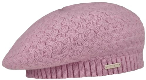 Seeberger Yakina Merino Strickbaske Baske Merinobaske Wollbaske Damenbaske Damen - mit Futter, Futter Winter Herbst-Winter - One Size rosa