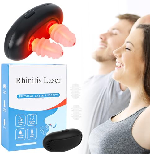 Jognee Rotlicht Nasaltherapiegerät, Rotlichtlampe Therapie Nasenberuhigungsgerät, Red Light Therapy, Nase Infrarot, Rhinitis Therapiegerä