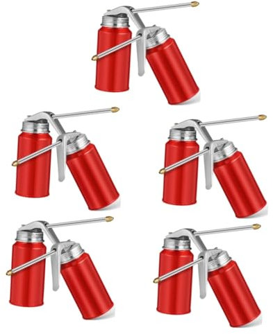 Mobestech 10 Stück Hochdruck Tankkessel Metallöler Manuelle Pumpe Ölkanne Hochdrucköler Ölspender Automobilmaschine Ölkanne Schmierölkanne Ölflasche Ölkanne