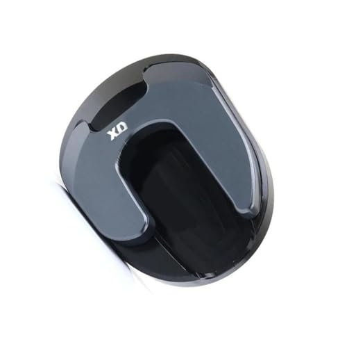 HIZORB Seitenständer Motorrad-Fußseitenständerplatte, Ständervergrößerung, Stützverlängerung Für Yamaha, Für Aerox 155, Für Aerox155(Grey)