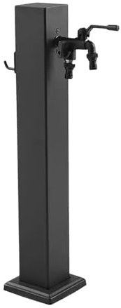 Colonna D'acqua Verticale Indipendente per Giardino, Rubinetto Antigelo in Acciaio Inossidabile per Esterni, Colonna di Distribuzione Dell'acqua, Fontana D'acqua con Porta Tubo(H:80cm/31.5in)