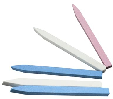 Lima per Manicure in Pietra Pomice, Set 5 Pezzi, Dritta Piatta