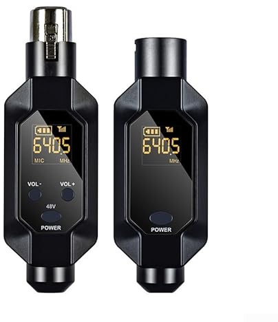 SPORTARC Système d'émetteur sans fil XLR pour microphone dynamique pour une intégration et une performance audio fluides (1 en 1)