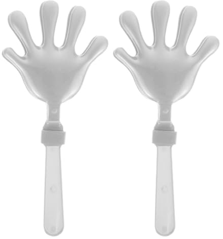 FRCOLOR 2pcs Hand Clappers Noisemakers Party Noise Makers Plastic Hand Clapper Cheering Tools for Sporting Events Birthday Party Supplies